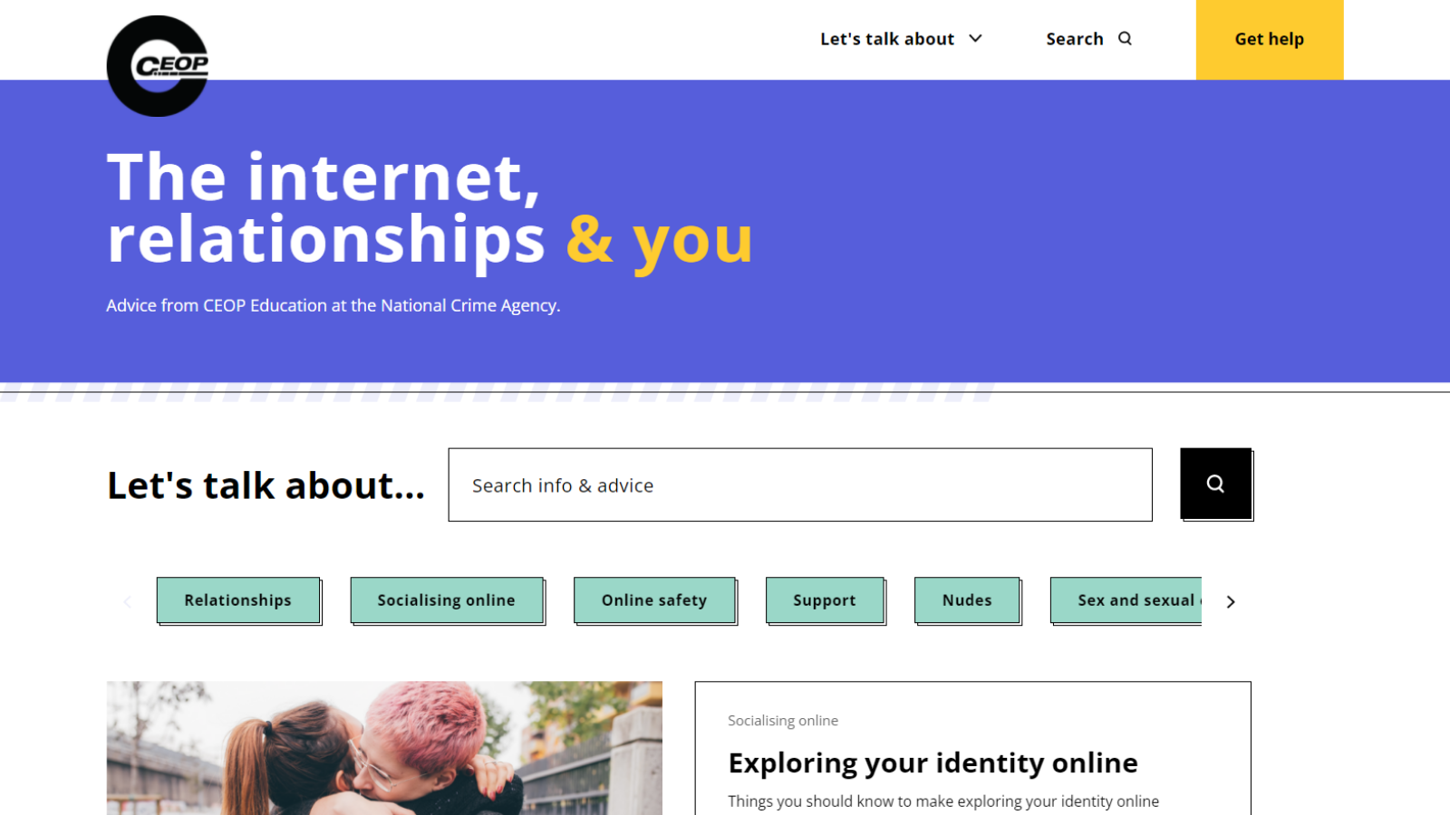 Online harm groups